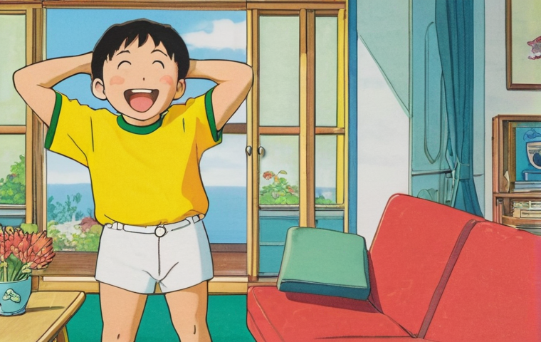 짱구의 30주년 기념 이벤트 - A vibrant, cartoon-style illustration depicting Shin-chan Nohara, aged five, mid-mischievous "butt d...