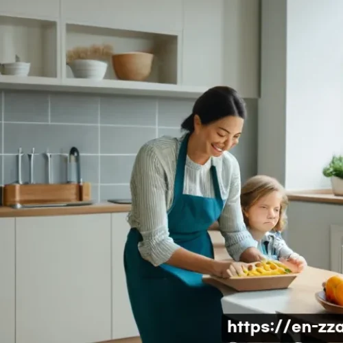 Home 33 짱구에 나오는 가족 사랑의 메시지 - A cozy family living room scene featuring a cheerful mother preparing a favorite snack for her young...